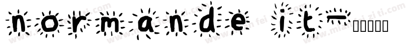 normande it字体转换